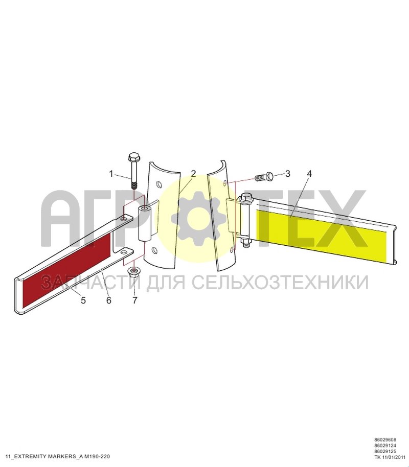 Чертеж Габаритные маркеры (RC1.11.013)